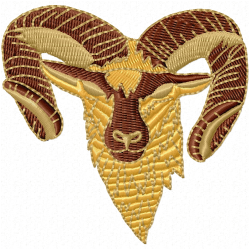 Sheep Embroidery Design 7